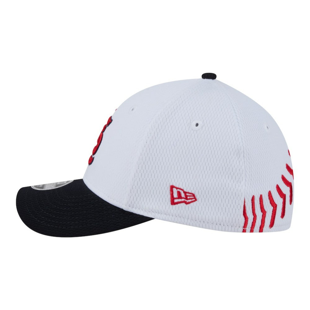 St. Louis Cardinals Youth Baseball 39THIRTY M-Crown Flex Hat - White/Red | New Era