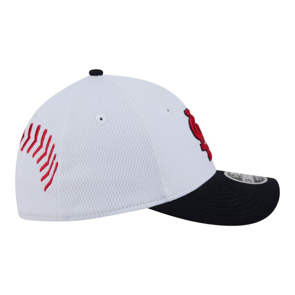 St. Louis Cardinals Youth Baseball 39THIRTY M-Crown Flex Hat - White/Red | New Era