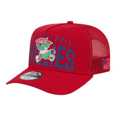 Philadelphia Phillies Youth Logo Fade A-Frame 9FIFTY Snapback Hat - Red | New Era