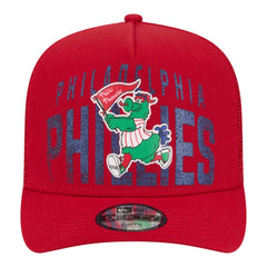 Philadelphia Phillies Youth Logo Fade A-Frame 9FIFTY Snapback Hat - Red | New Era