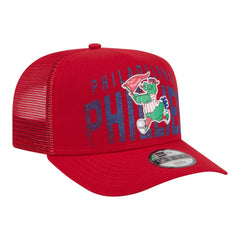 Philadelphia Phillies Youth Logo Fade A-Frame 9FIFTY Snapback Hat - Red | New Era