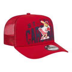 St. Louis Cardinals Youth Logo Fade A-Frame 9FIFTY Snapback Hat - Red | New Era