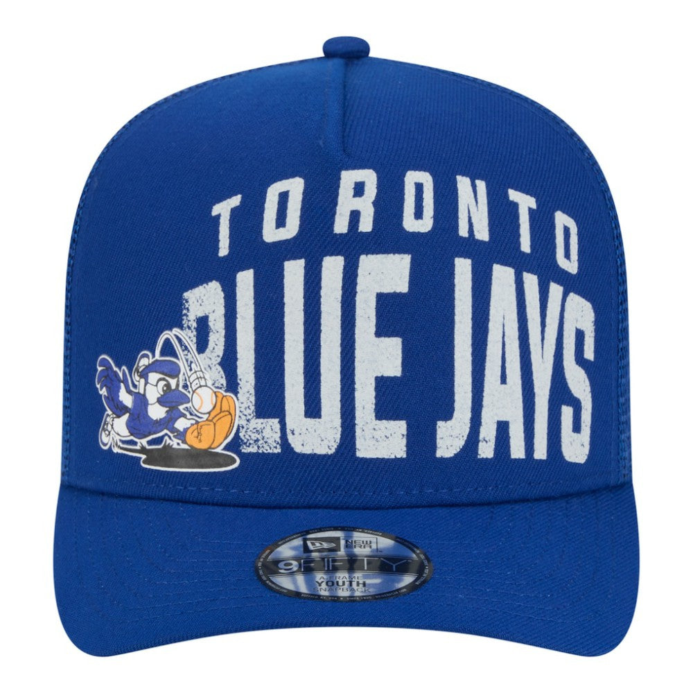 Toronto Blue Jays Youth Logo Fade A-Frame 9FIFTY Snapback Hat - Royal | New Era