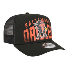 Baltimore Orioles Youth Logo Fade A-Frame 9FIFTY Snapback Hat - Black | New Era