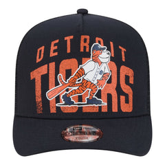 Detroit Tigers Youth Logo Fade A-Frame 9FIFTY Snapback Hat - Navy | New Era