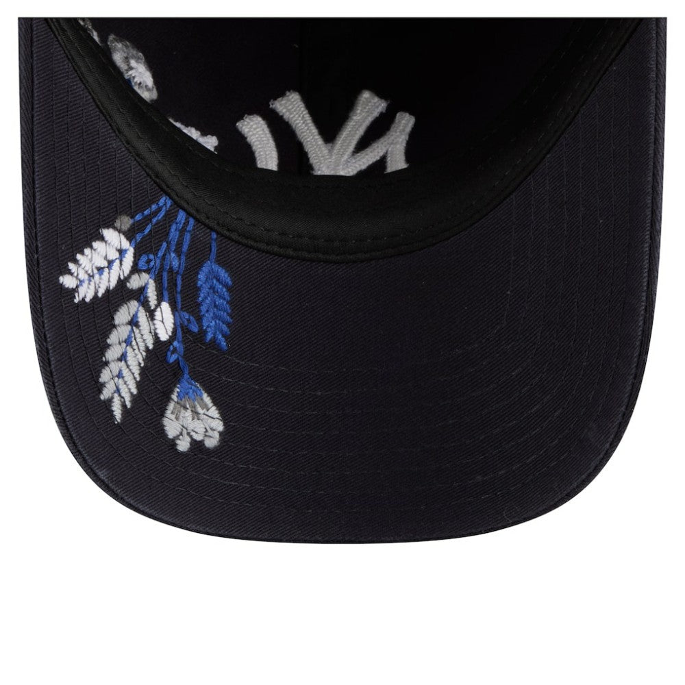 New York Yankees Women's Wildflower Casual Classic Adjustable Hat - Navy | New Era