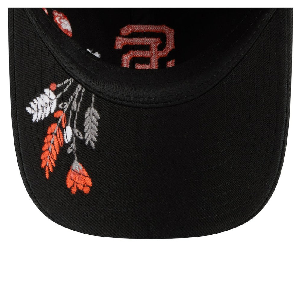 San Francisco Giants Women's Wildflower Casual Classic Adjustable Hat - Black | New Era