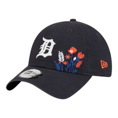 Detroit Tigers Women's Wildflower Casual Classic Adjustable Hat - Navy | New Era