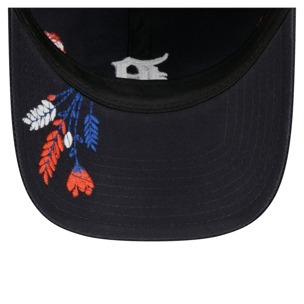 Detroit Tigers Women's Wildflower Casual Classic Adjustable Hat - Navy | New Era