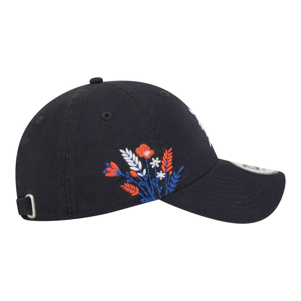 Detroit Tigers Women's Wildflower Casual Classic Adjustable Hat - Navy | New Era