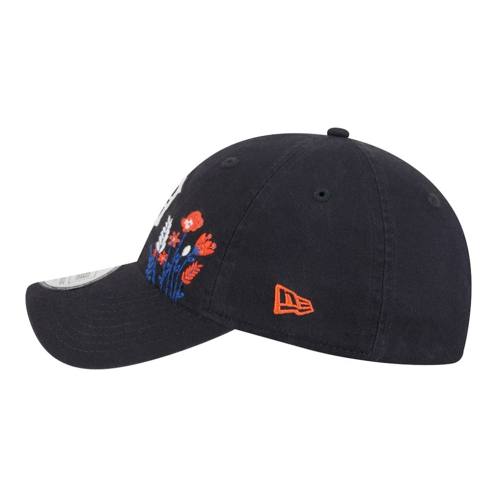 Detroit Tigers Women's Wildflower Casual Classic Adjustable Hat - Navy | New Era