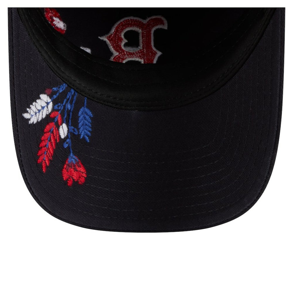 Boston Red Sox Women's Wildflower Casual Classic Adjustable Hat - Navy | New Era