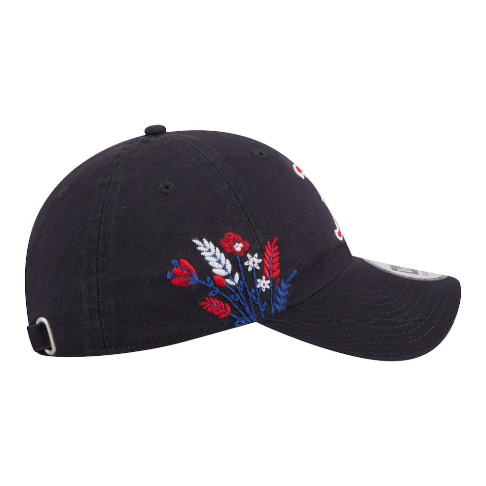 Boston Red Sox Women's Wildflower Casual Classic Adjustable Hat - Navy | New Era