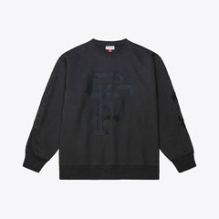 San Francisco Giants Phantom Fleece Crewneck Sweatshirt - Black | Mitchell & Ness