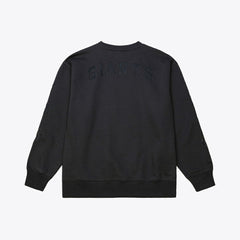 San Francisco Giants Phantom Fleece Crewneck Sweatshirt - Black | Mitchell & Ness