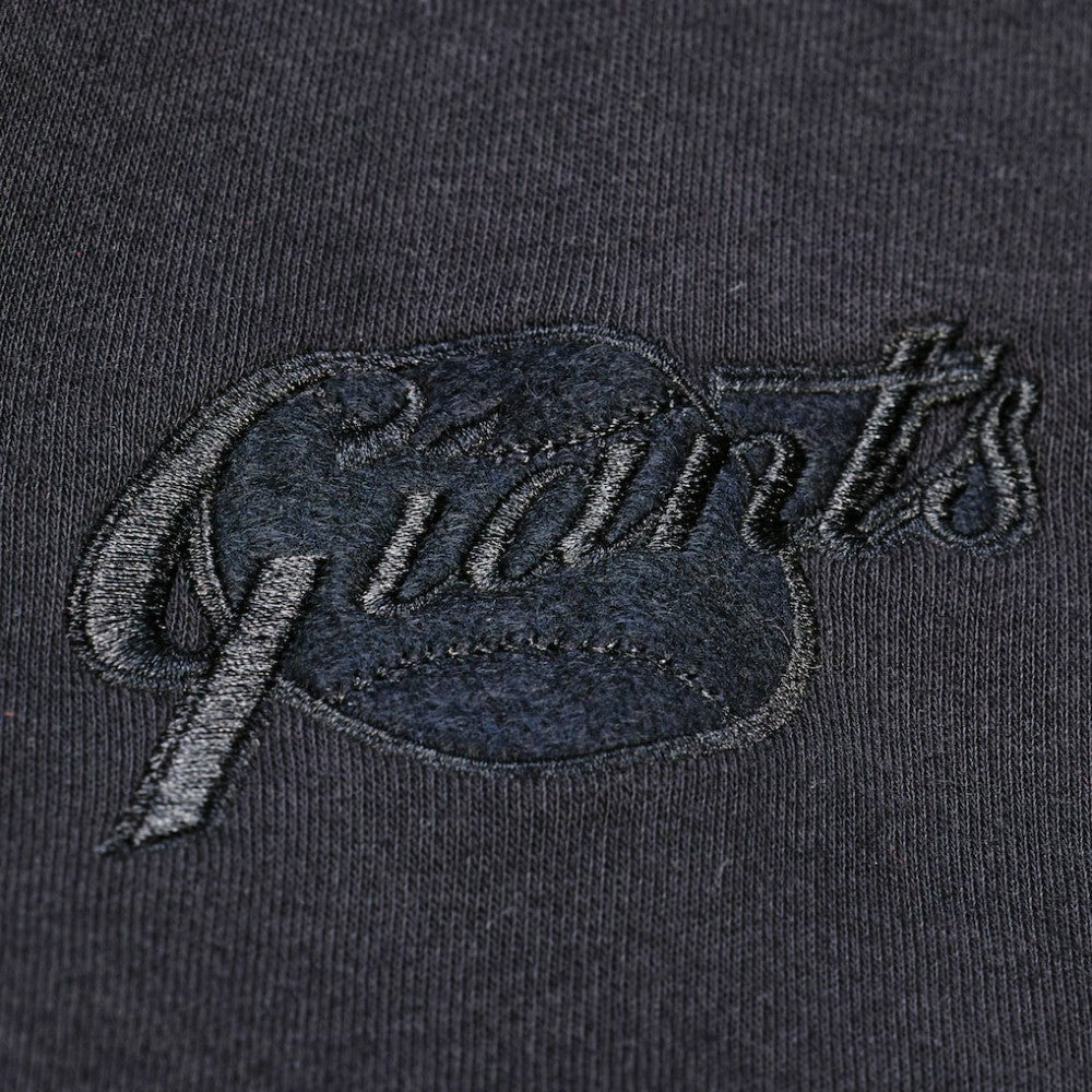 San Francisco Giants Phantom Fleece Crewneck Sweatshirt - Black | Mitchell & Ness