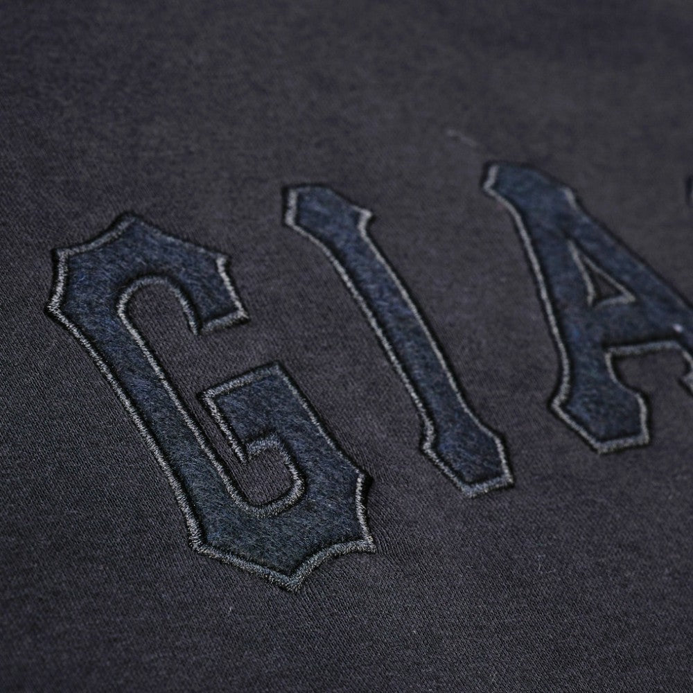 San Francisco Giants Phantom Fleece Crewneck Sweatshirt - Black | Mitchell & Ness