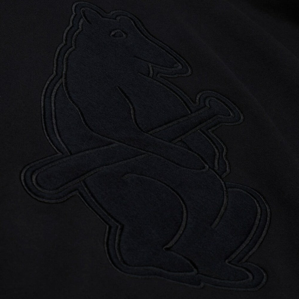 Chicago Cubs Phantom Fleece Crewneck Sweatshirt - Black | Mitchell & Ness