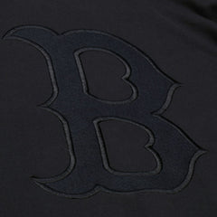 Boston Red Sox Phantom Fleece Crewneck Sweatshirt - Black | Mitchell & Ness