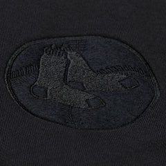 Boston Red Sox Phantom Fleece Crewneck Sweatshirt - Black | Mitchell & Ness