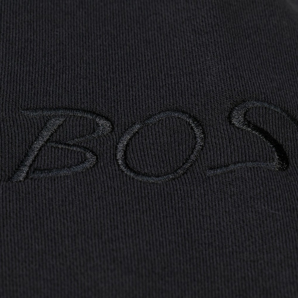 Boston Red Sox Phantom Fleece Crewneck Sweatshirt - Black | Mitchell & Ness