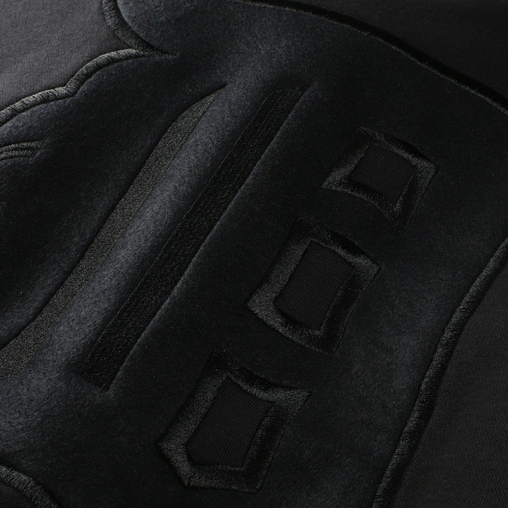 Detroit Tigers Phantom Fleece Crewneck Sweatshirt - Black | Mitchell & Ness