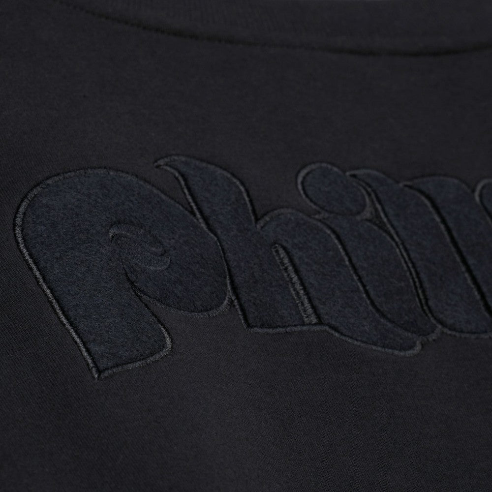 Philadelphia Phillies Phantom Fleece Crewneck Sweatshirt - Black | Mitchell & Ness