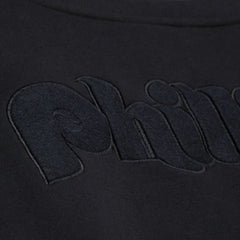 Philadelphia Phillies Phantom Fleece Crewneck Sweatshirt - Black | Mitchell & Ness