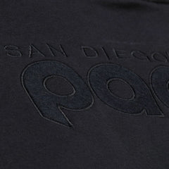 San Diego Padres Phantom Fleece Crewneck Sweatshirt - Black | Mitchell & Ness