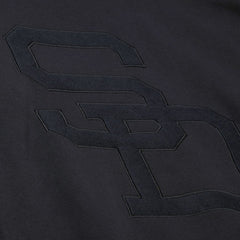 San Diego Padres Phantom Fleece Crewneck Sweatshirt - Black | Mitchell & Ness