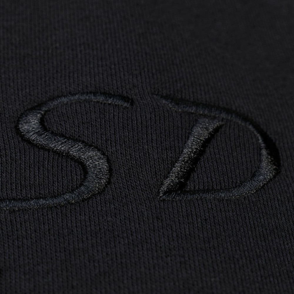 San Diego Padres Phantom Fleece Crewneck Sweatshirt - Black | Mitchell & Ness