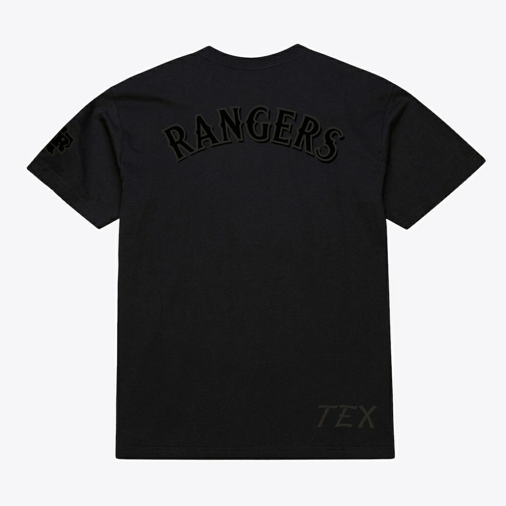 Texas Rangers Cooperstown Collection Phantom T-Shirt - Black | Mitchell & Ness