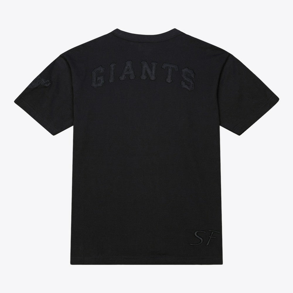 San Francisco Giants Cooperstown Collection Phantom T-Shirt - Black | Mitchell & Ness