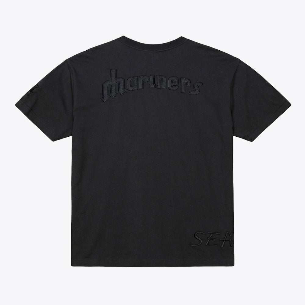 Seattle Mariners Cooperstown Collection Phantom T-Shirt - Black | Mitchell & Ness