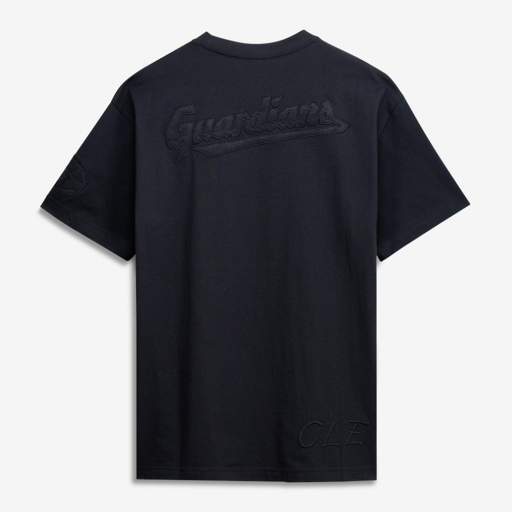 Cleveland Guardians Cooperstown Collection Phantom T-Shirt - Black | Mitchell & Ness