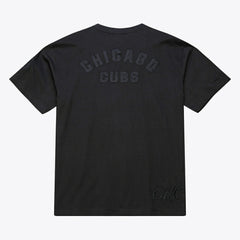 Chicago Cubs Cooperstown Collection Phantom T-Shirt - Black | Mitchell & Ness