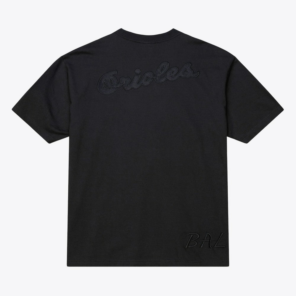 Baltimore Orioles Cooperstown Collection Phantom T-Shirt - Black | Mitchell & Ness