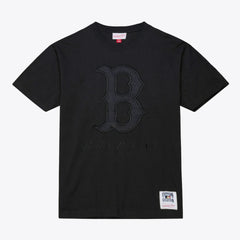 Boston Red Sox Cooperstown Collection Phantom T-Shirt - Black | Mitchell & Ness