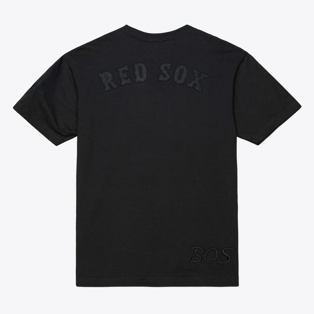 Boston Red Sox Cooperstown Collection Phantom T-Shirt - Black | Mitchell & Ness
