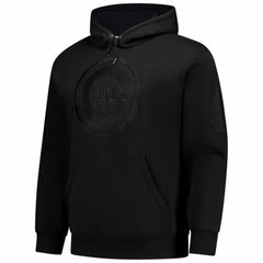 Chicago Cubs Phantom Fleece Hoodie - Black | Mitchell & Ness