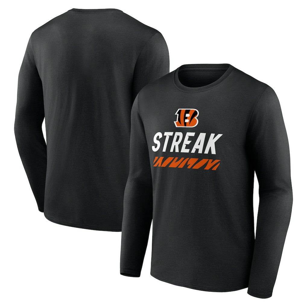 Cincinnati Bengals Streak Long Sleeve T-Shirt - Black online