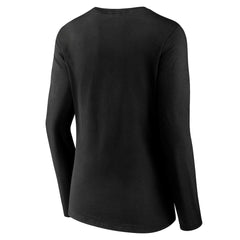 Cincinnati Bengals Women's Streak V-Neck Long Sleeve T-Shirt - Black cheap