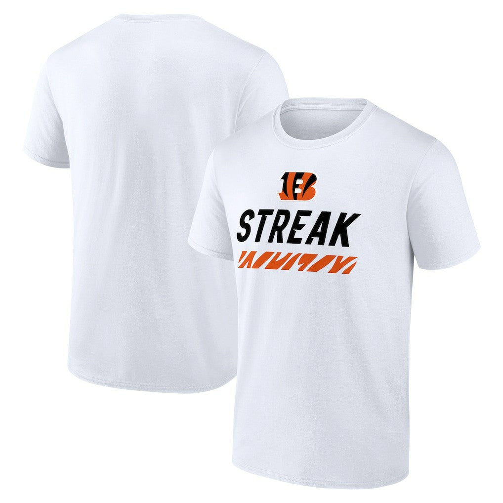 Cincinnati Bengals Streak T-Shirt - White cheap
