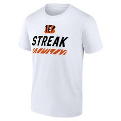 Cincinnati Bengals Streak T-Shirt - White cheap