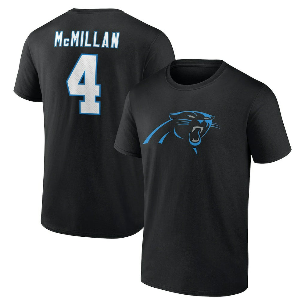 Tetairoa McMillan Carolina Panthers Icon Name & Number T-Shirt - Black online