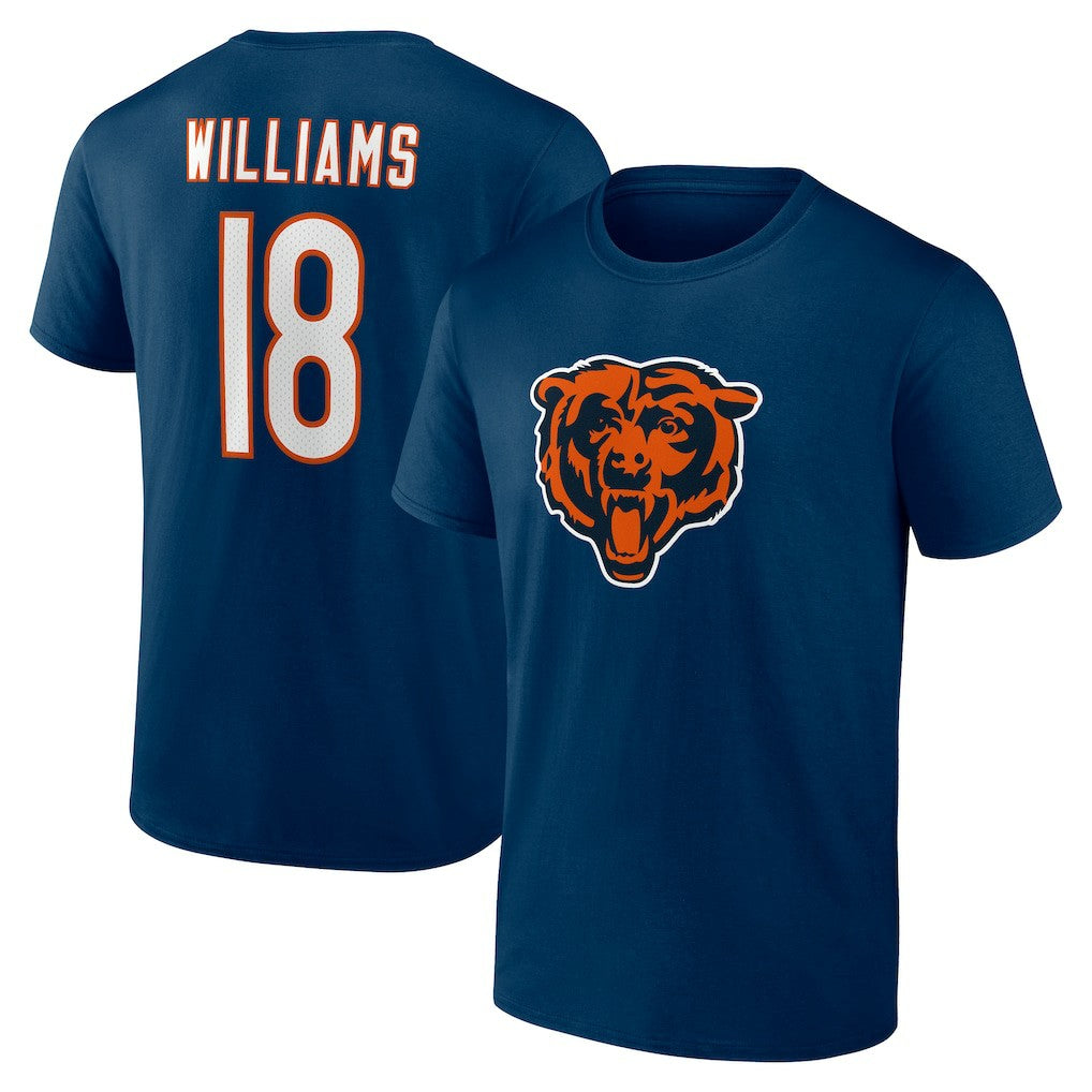 Caleb Williams Chicago Bears Icon Name & Number T-Shirt - Navy sale