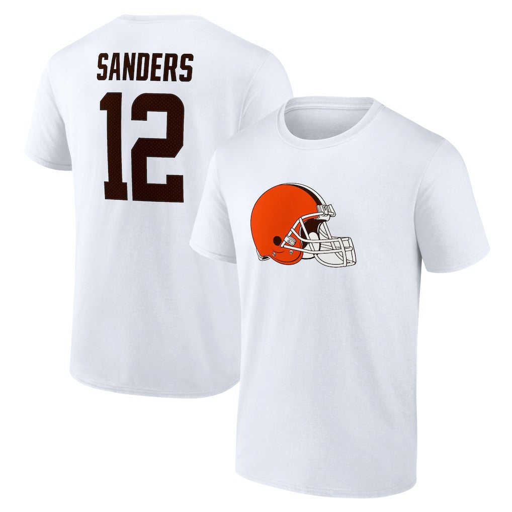 Shedeur Sanders Cleveland Browns Icon Name & Number T-Shirt - White outlet
