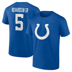 Anthony Richardson Sr. Indianapolis Colts Icon Name & Number T-Shirt - Royal cheap