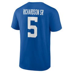 Anthony Richardson Sr. Indianapolis Colts Icon Name & Number T-Shirt - Royal cheap