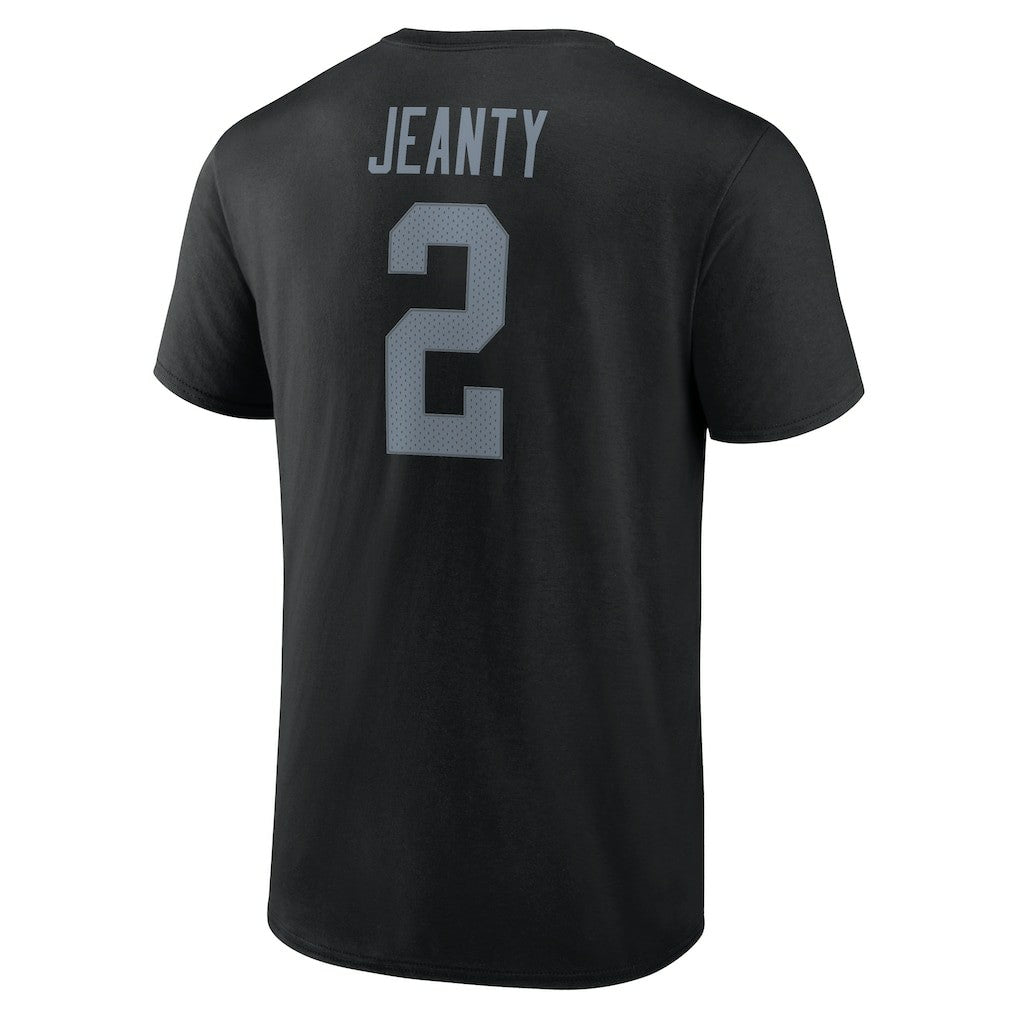 Ashton Jeanty Las Vegas Raiders Icon Name & Number T-Shirt - Black cheap
